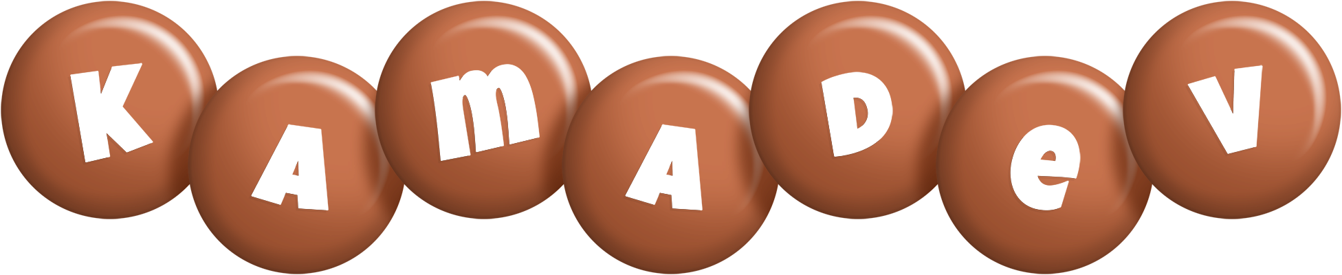 Kamadev candy-brown logo