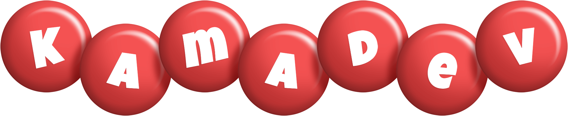 Kamadev candy-red logo