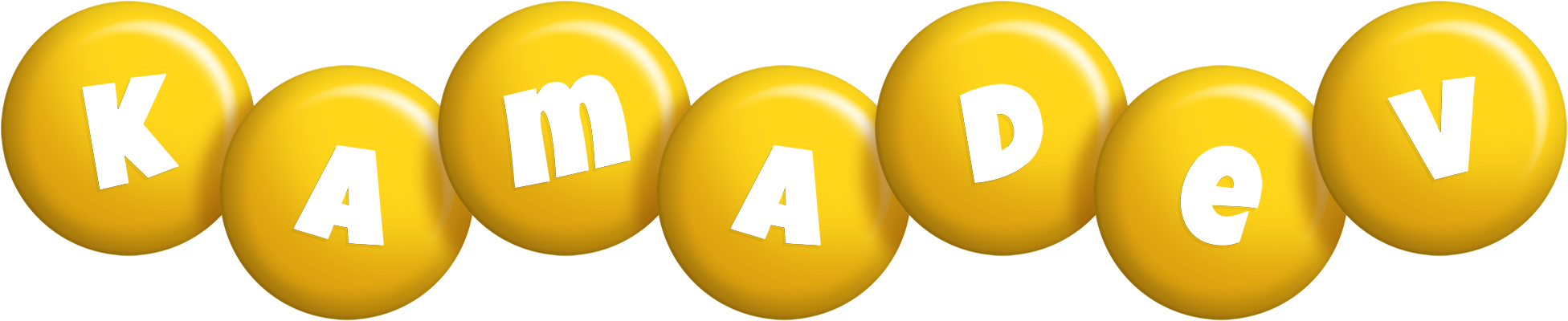 Kamadev candy-yellow logo