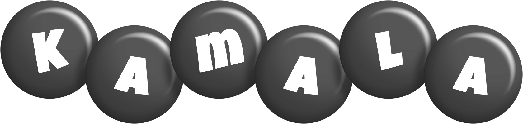 Kamala candy-black logo