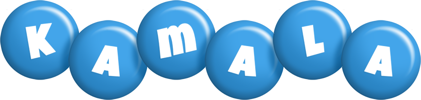 Kamala candy-blue logo
