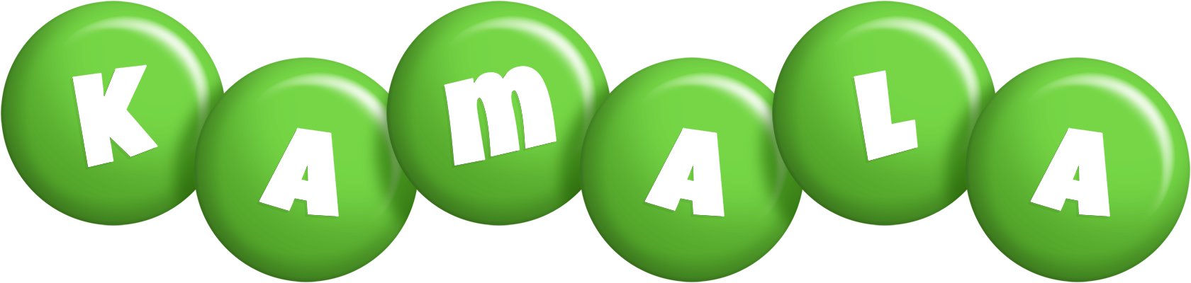 Kamala candy-green logo