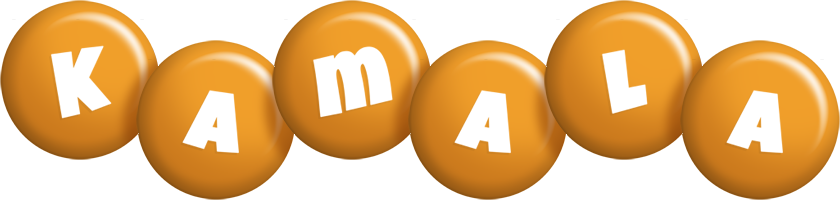 Kamala candy-orange logo