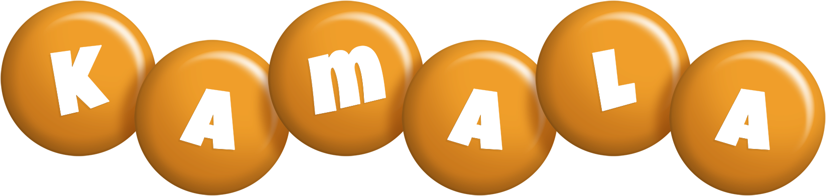Kamala candy-orange logo