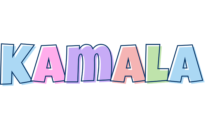 Kamala pastel logo
