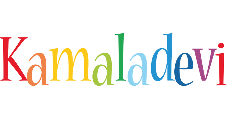 Kamaladevi birthday logo