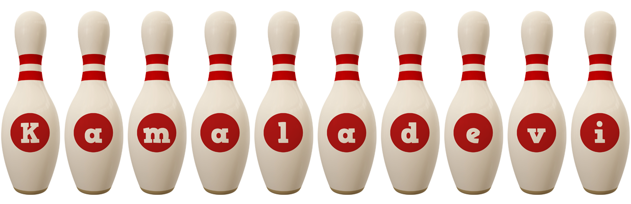 Kamaladevi bowling-pin logo