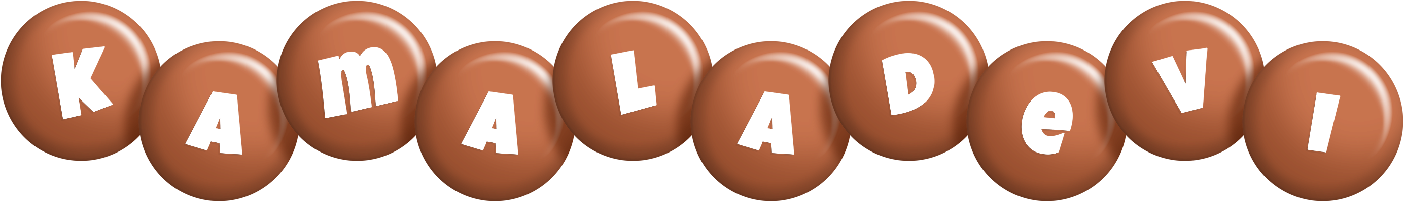 Kamaladevi candy-brown logo