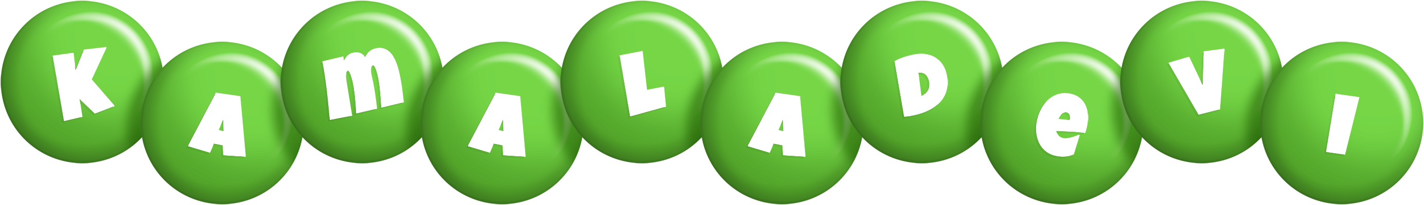Kamaladevi candy-green logo
