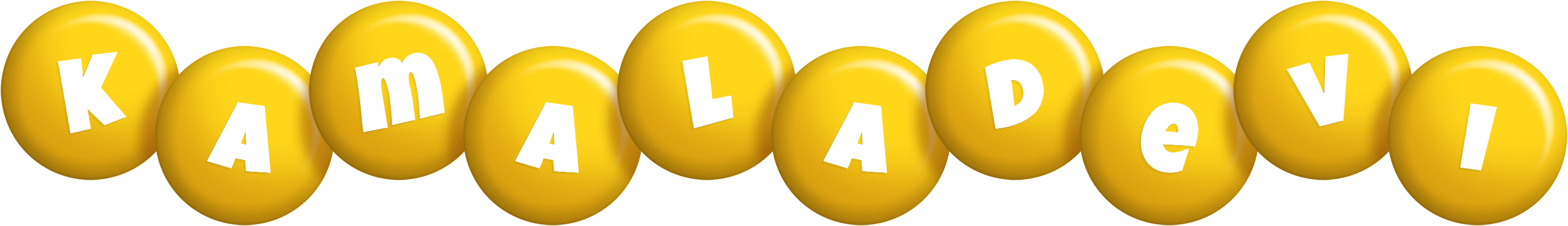 Kamaladevi candy-yellow logo