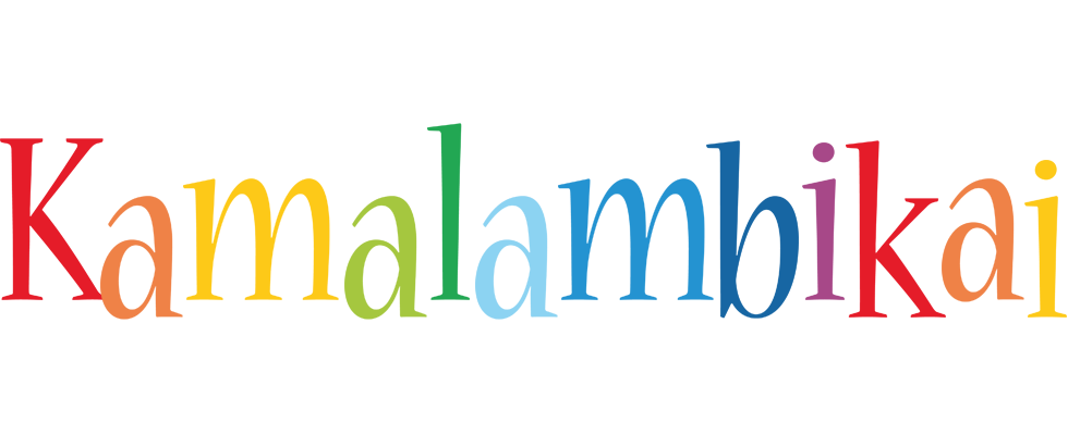 Kamalambikai birthday logo