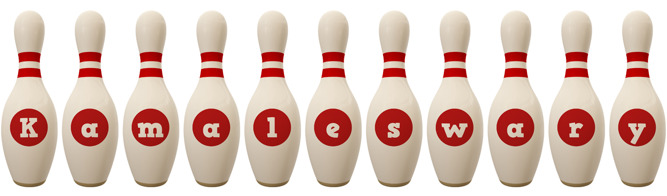 Kamaleswary bowling-pin logo