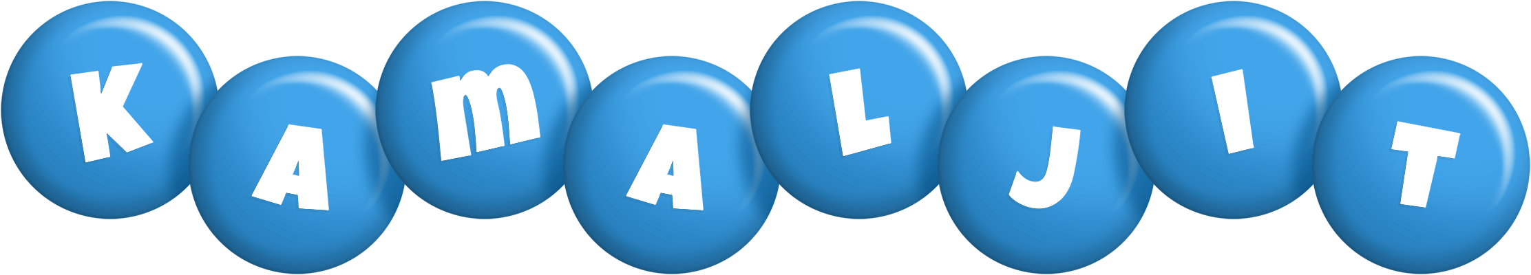 Kamaljit candy-blue logo