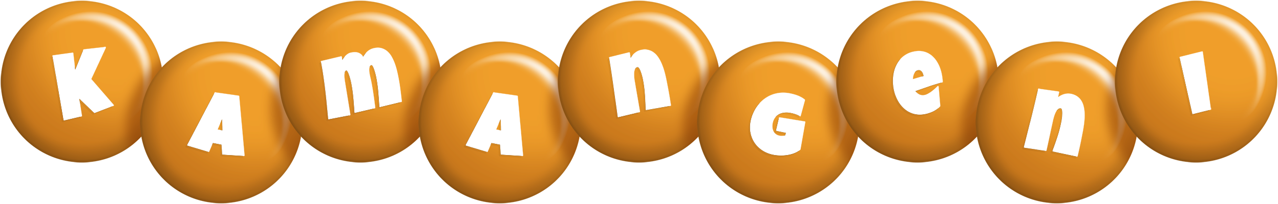 Kamangeni candy-orange logo