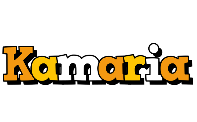 Kamaria cartoon logo