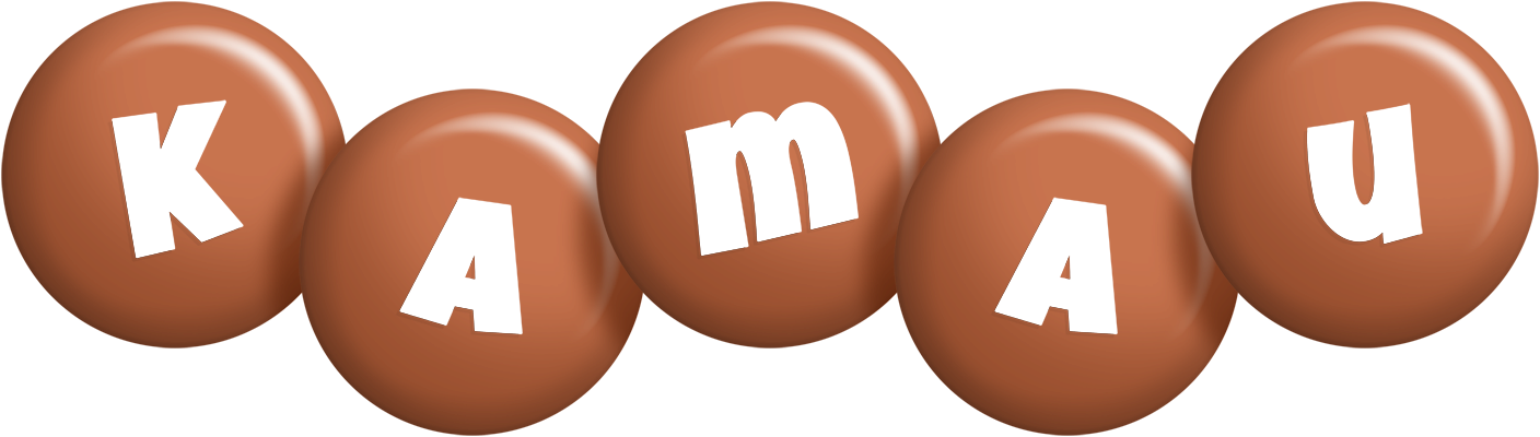 Kamau candy-brown logo