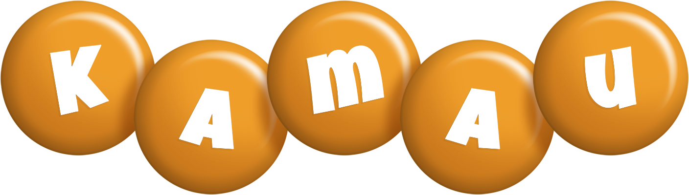 Kamau candy-orange logo