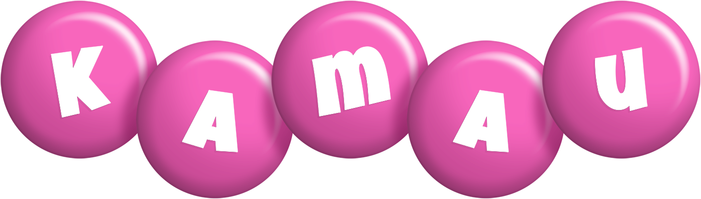 Kamau candy-pink logo