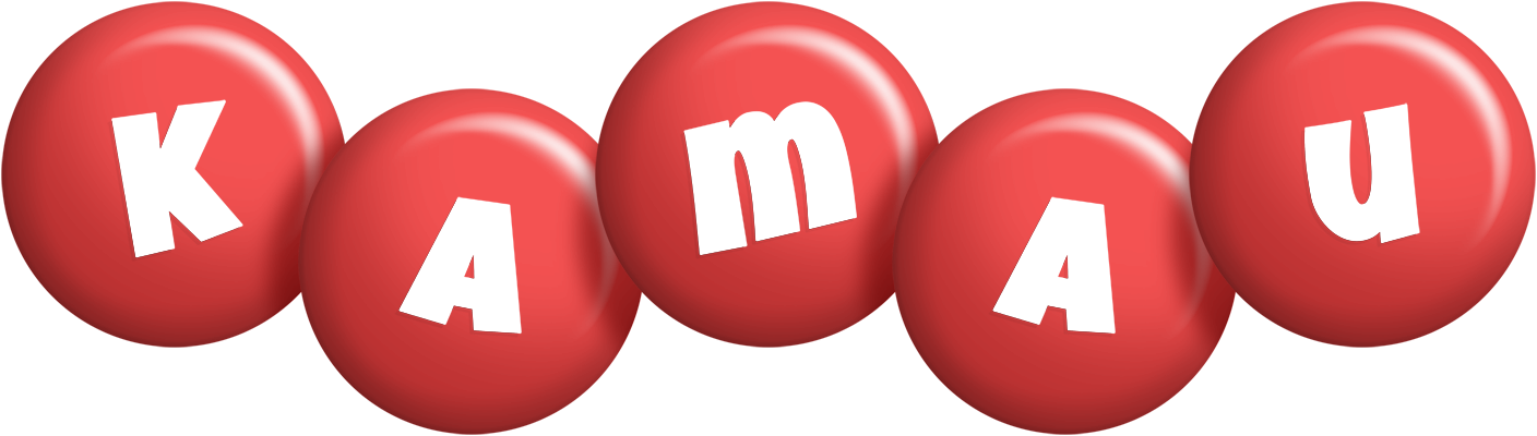 Kamau candy-red logo