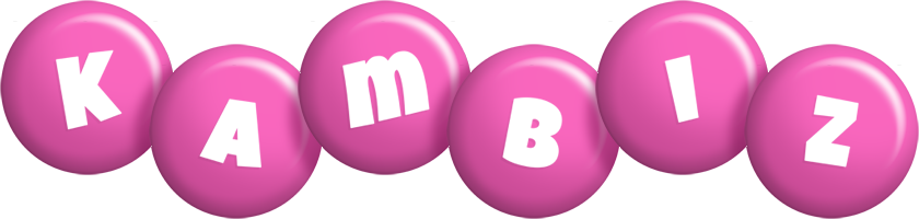 Kambiz candy-pink logo