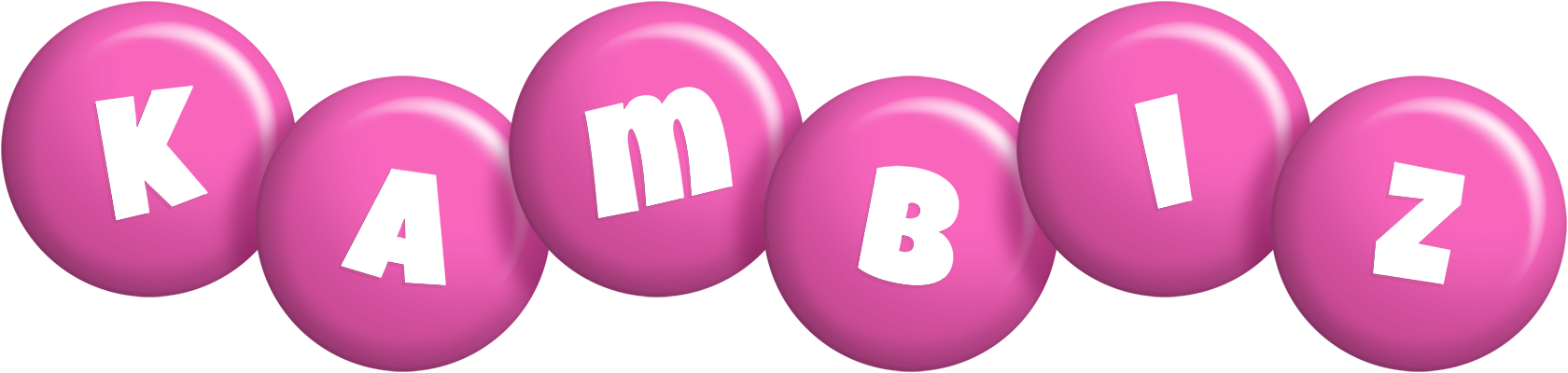 Kambiz candy-pink logo