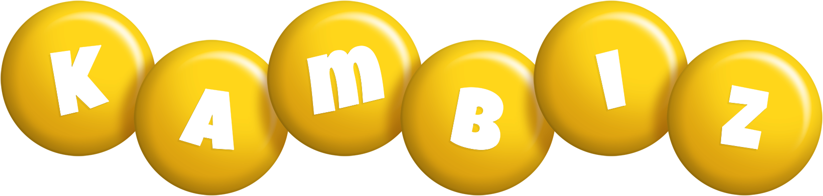 Kambiz candy-yellow logo