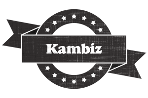 Kambiz grunge logo