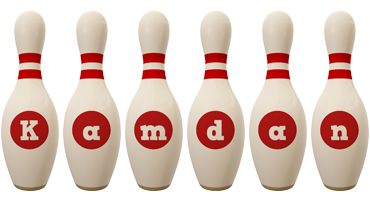 Kamdan bowling-pin logo