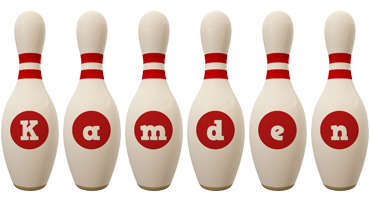 Kamden bowling-pin logo