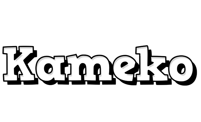 Kameko snowing logo