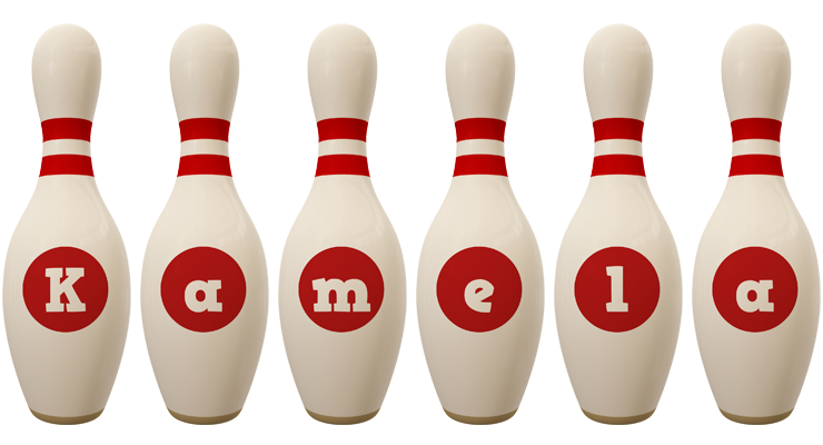 Kamela bowling-pin logo