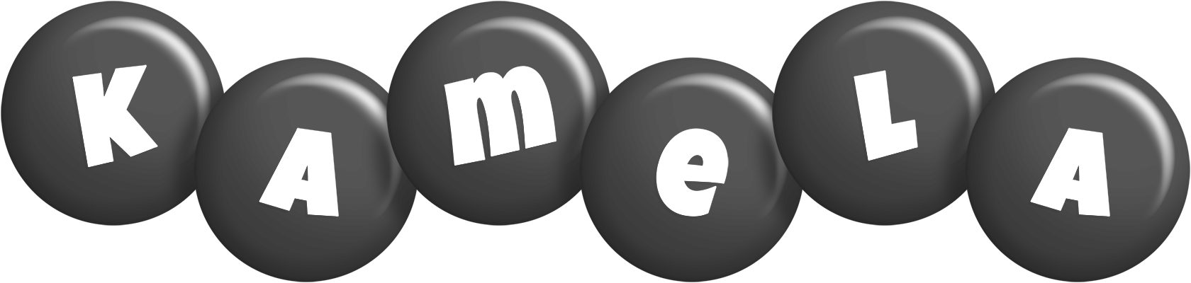 Kamela candy-black logo