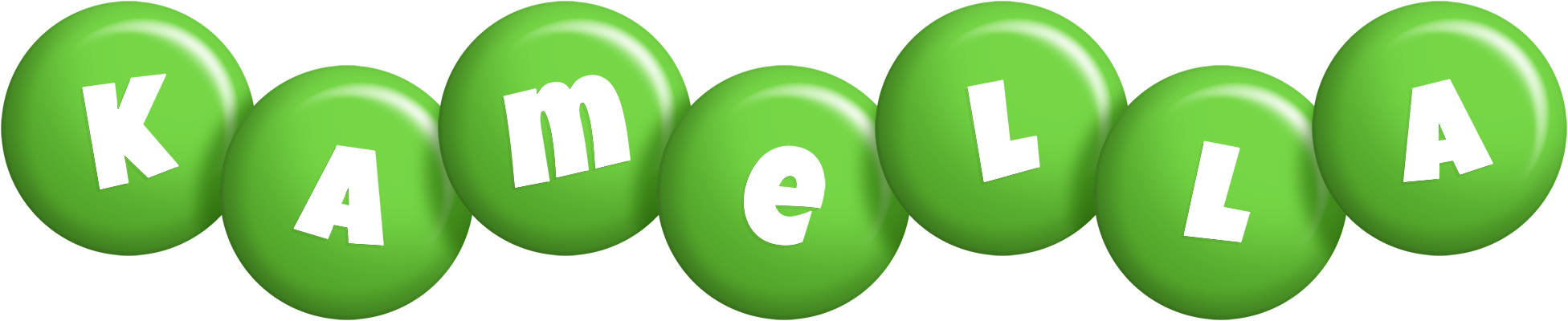 Kamella candy-green logo