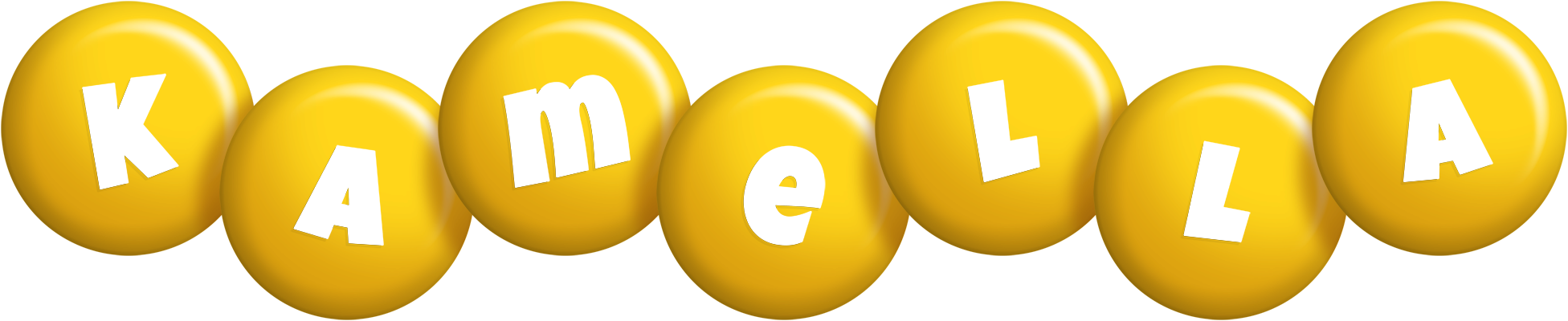 Kamella candy-yellow logo