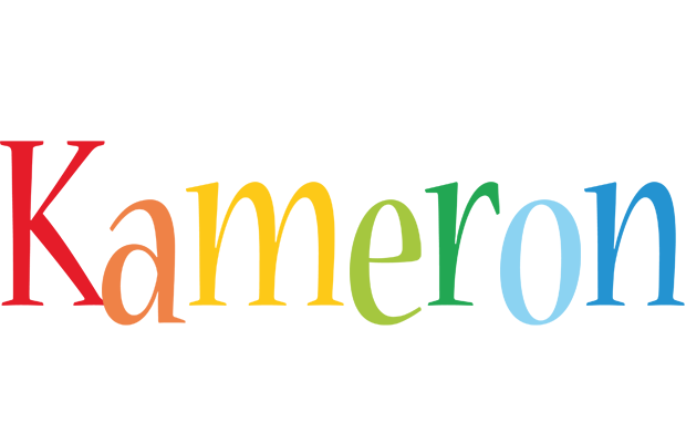 Kameron birthday logo
