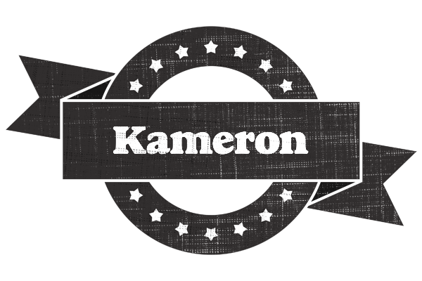 Kameron grunge logo