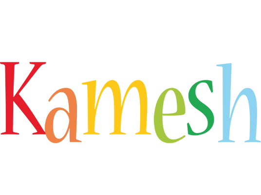 Kamesh birthday logo