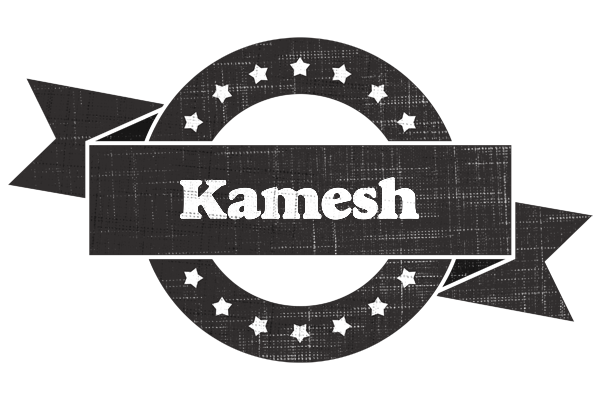Kamesh grunge logo