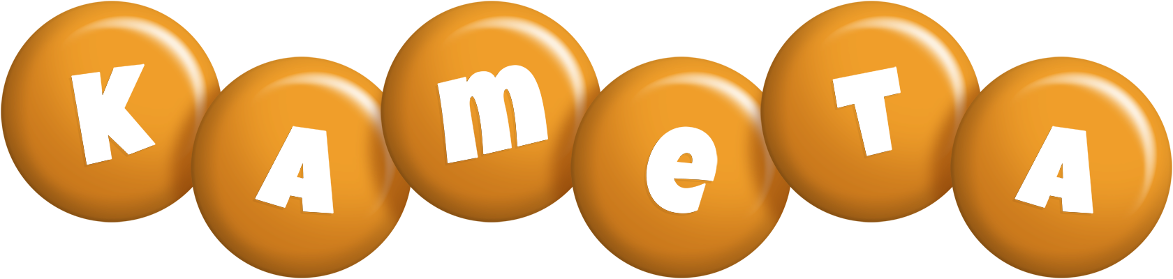 Kameta candy-orange logo