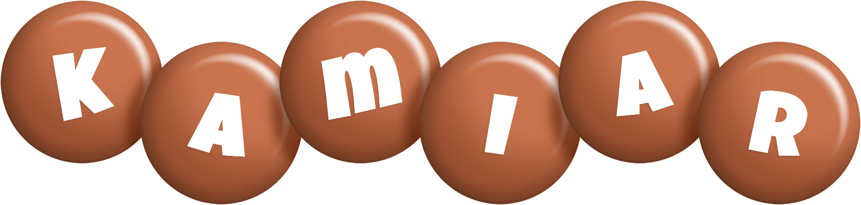 Kamiar candy-brown logo