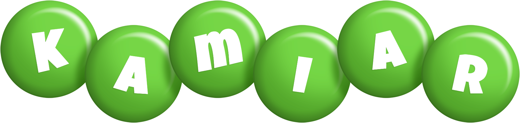Kamiar candy-green logo