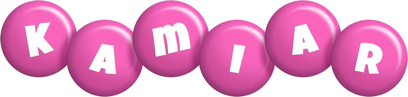 Kamiar candy-pink logo