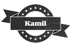 Kamil grunge logo