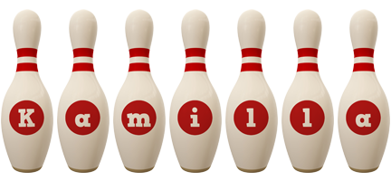 Kamilla bowling-pin logo