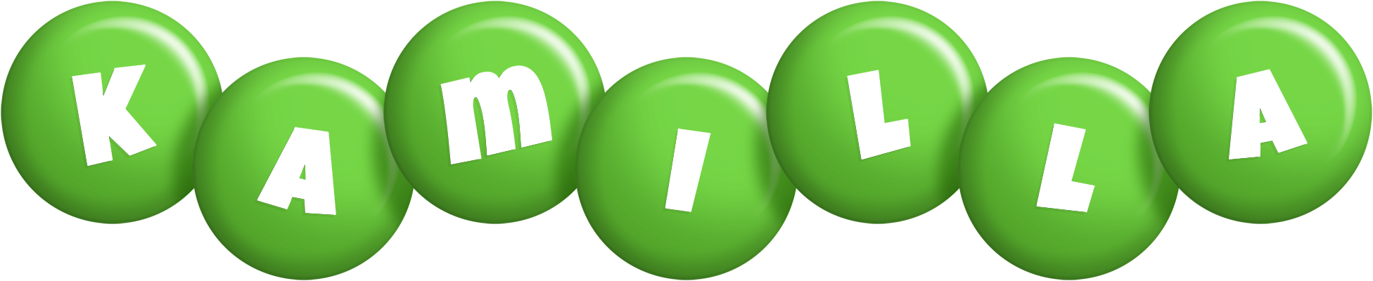 Kamilla candy-green logo