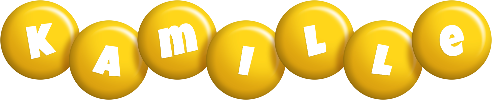 Kamille candy-yellow logo