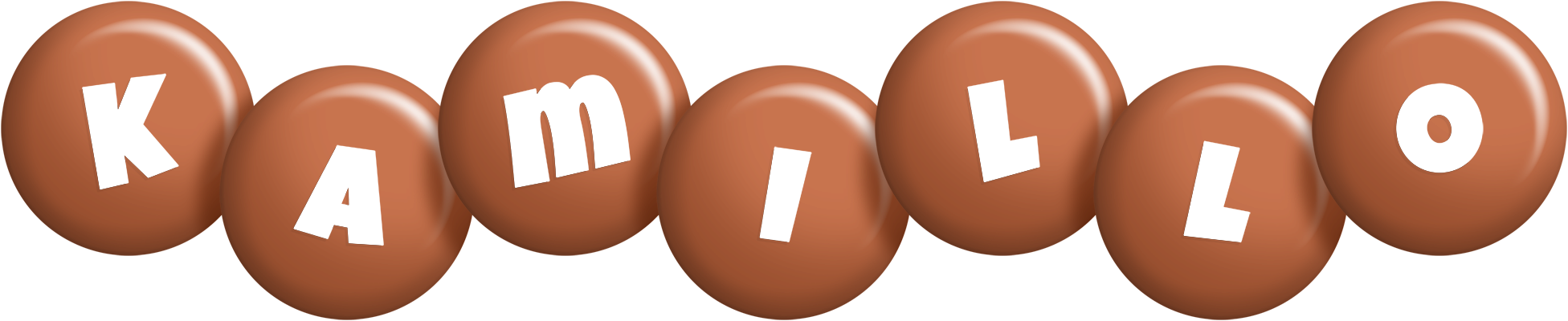 Kamillo candy-brown logo