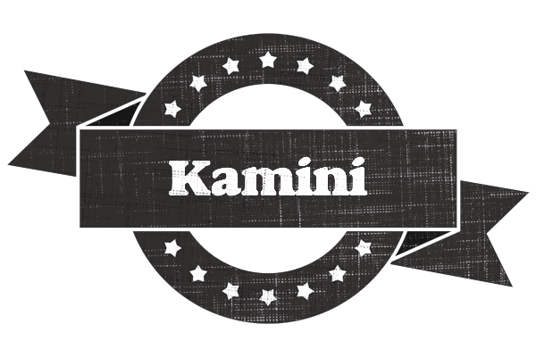Kamini grunge logo