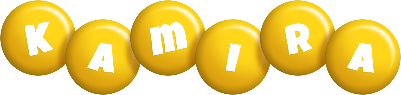 Kamira candy-yellow logo