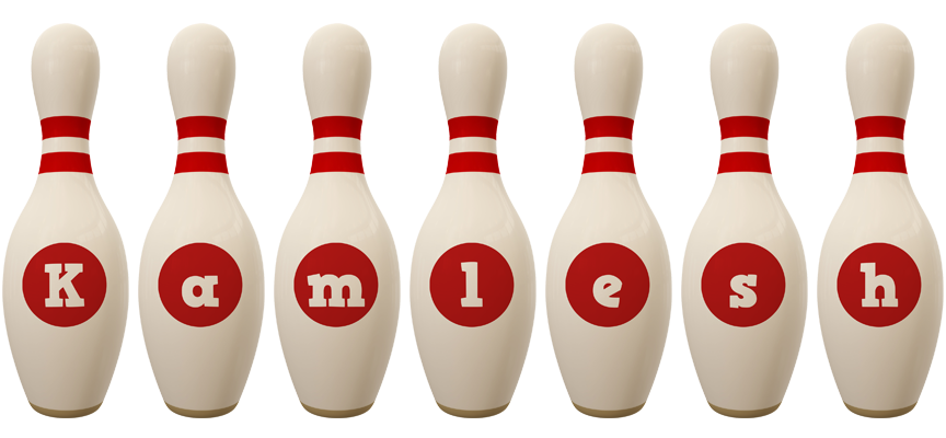 Kamlesh bowling-pin logo